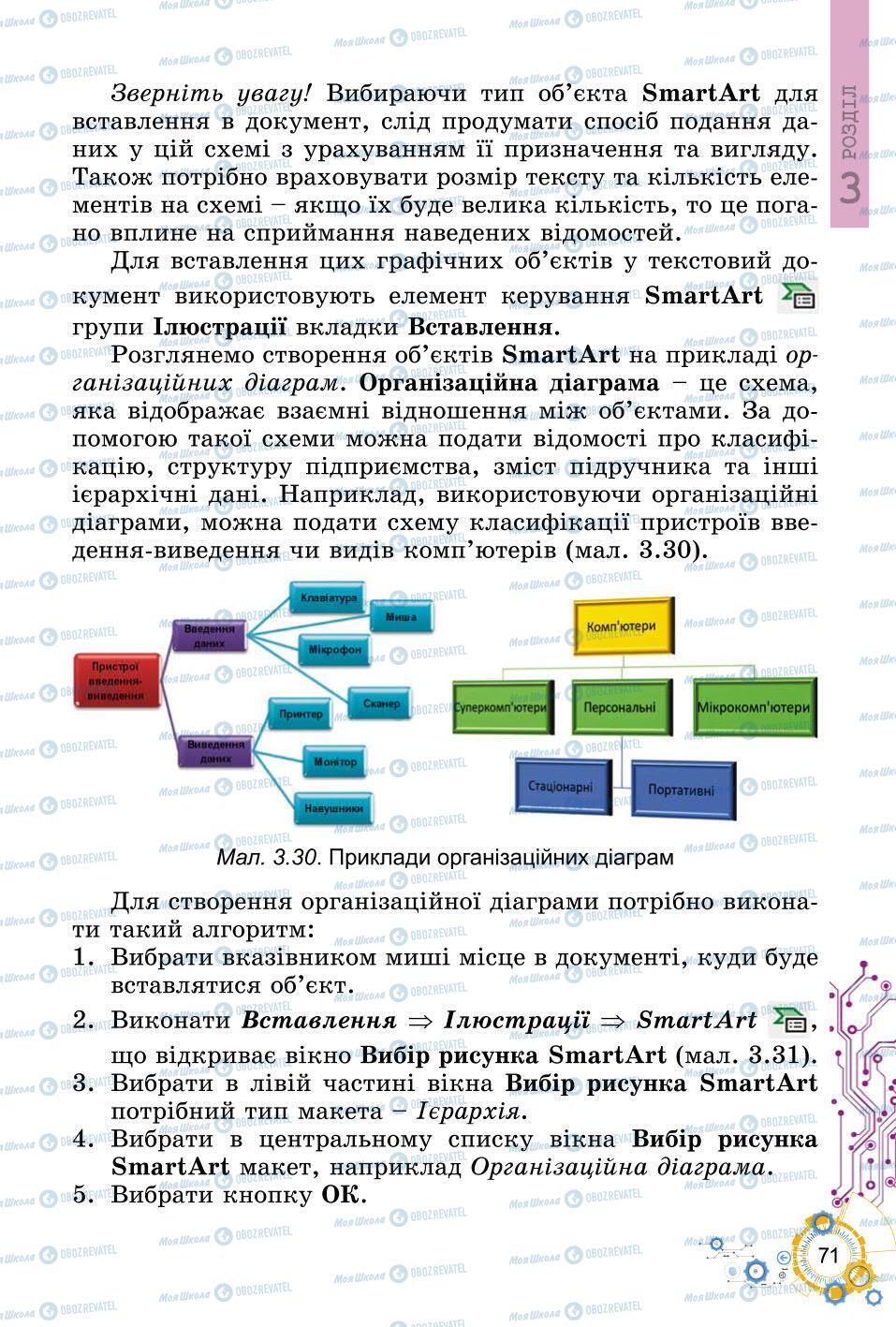 Підручники Інформатика 6 клас сторінка 71