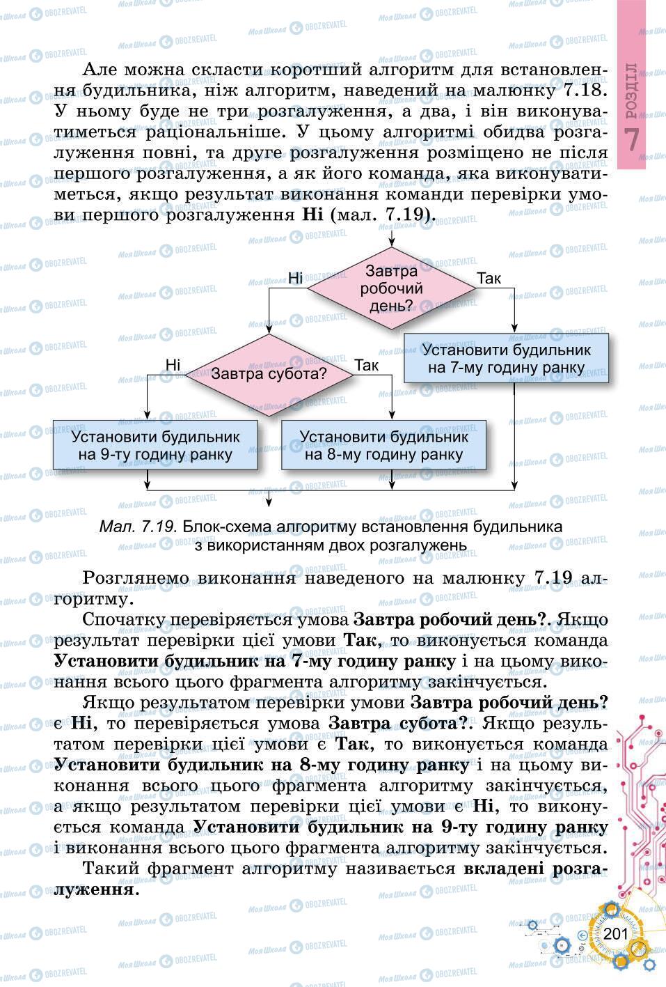 Підручники Інформатика 6 клас сторінка 201