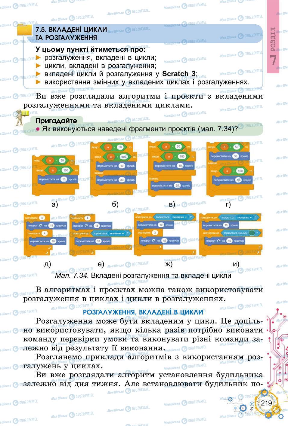 Учебники Информатика 6 класс страница 219