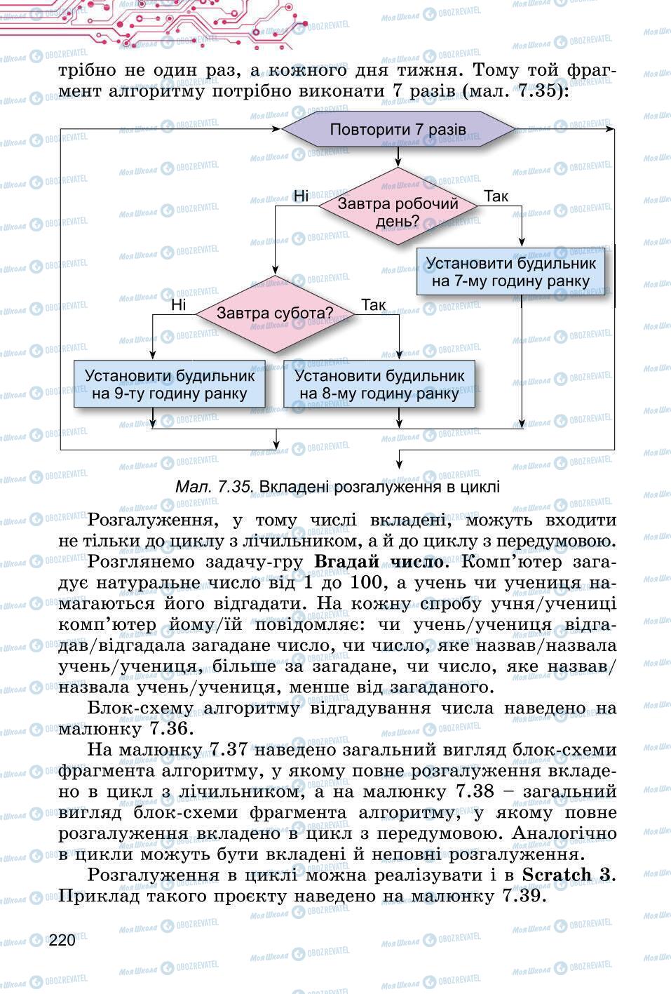 Учебники Информатика 6 класс страница 220