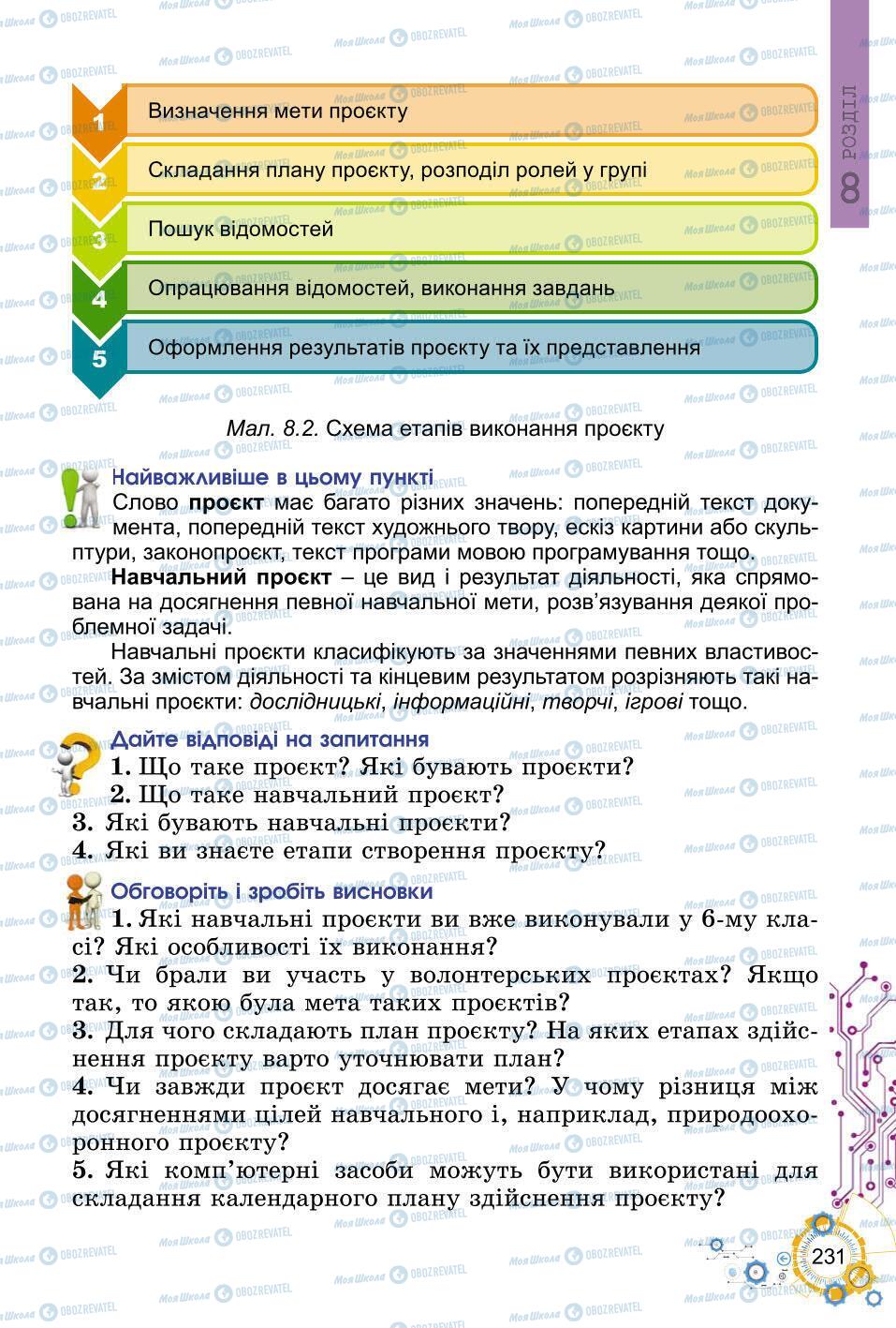 Учебники Информатика 6 класс страница 231