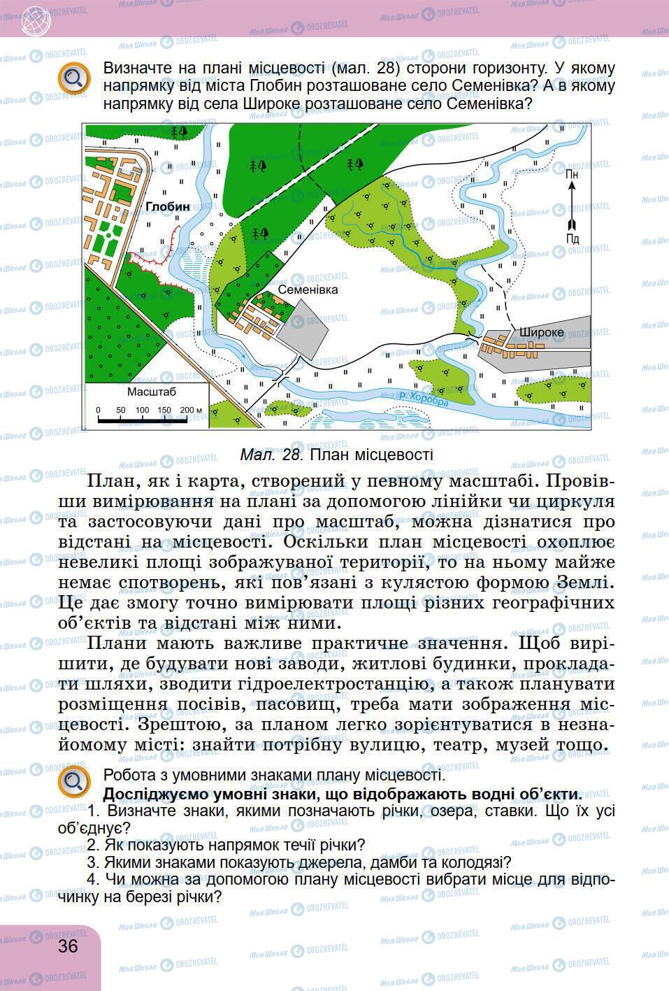 Підручники Географія 6 клас сторінка 36