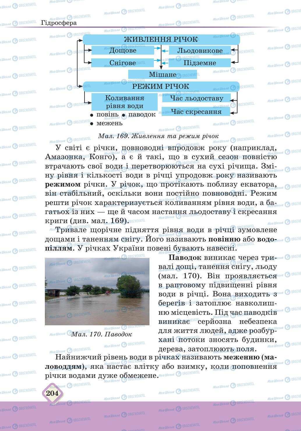 Підручники Географія 6 клас сторінка 204