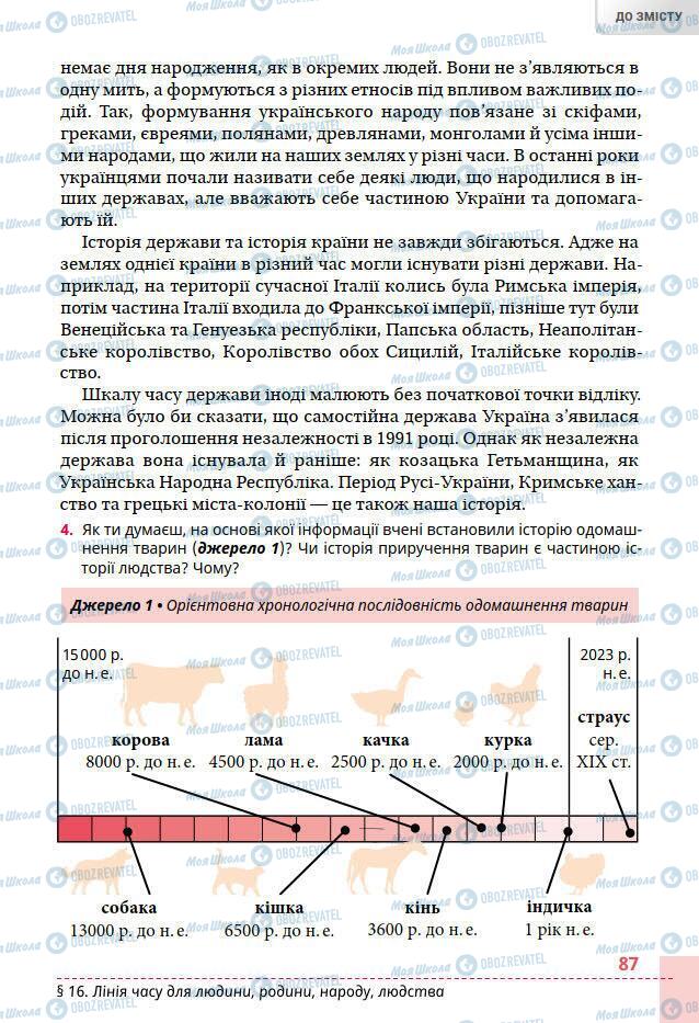 Підручники Всесвітня історія 6 клас сторінка 87