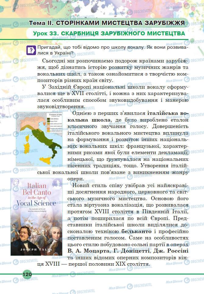 Підручники Мистецтво 6 клас сторінка 120