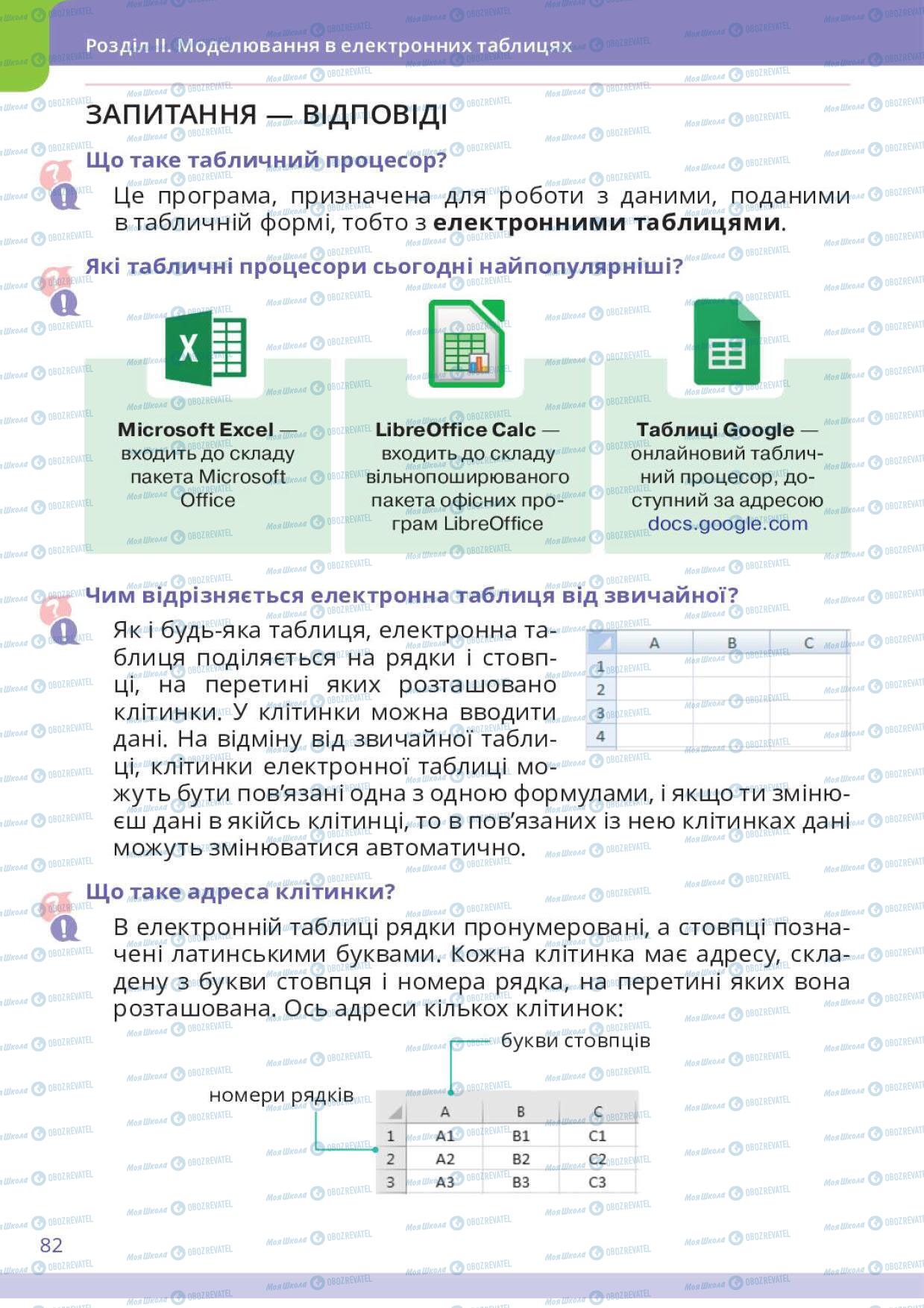 Учебники Информатика 6 класс страница 82