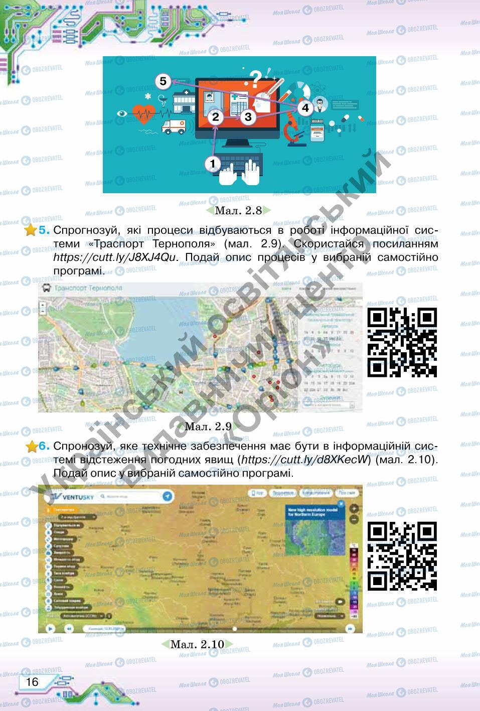 Підручники Інформатика 6 клас сторінка 16