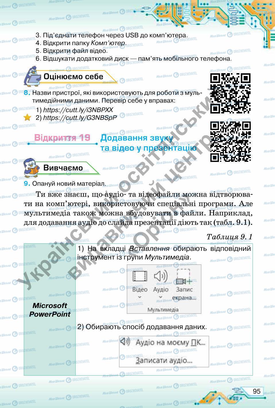 Підручники Інформатика 6 клас сторінка 95