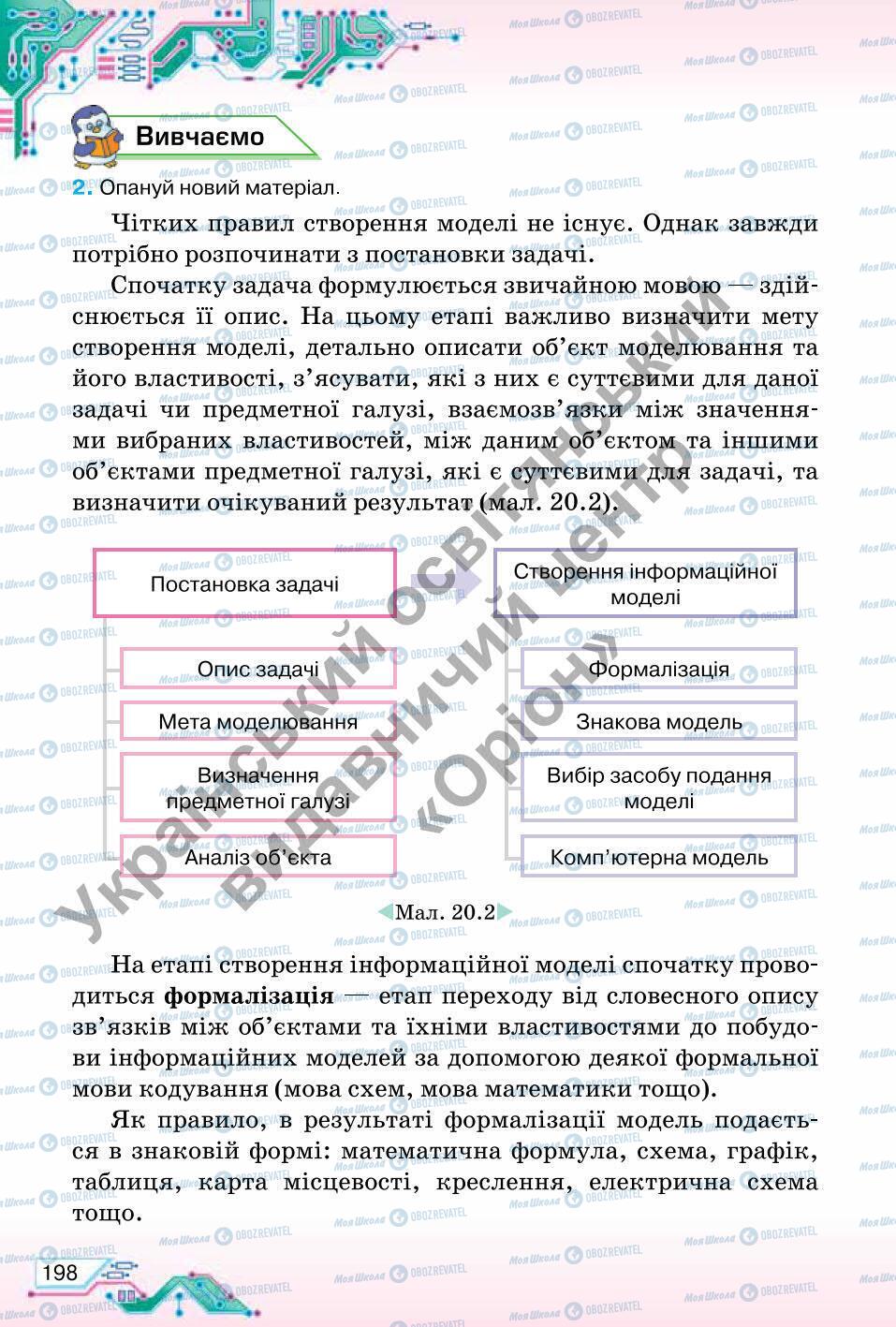 Підручники Інформатика 6 клас сторінка 198