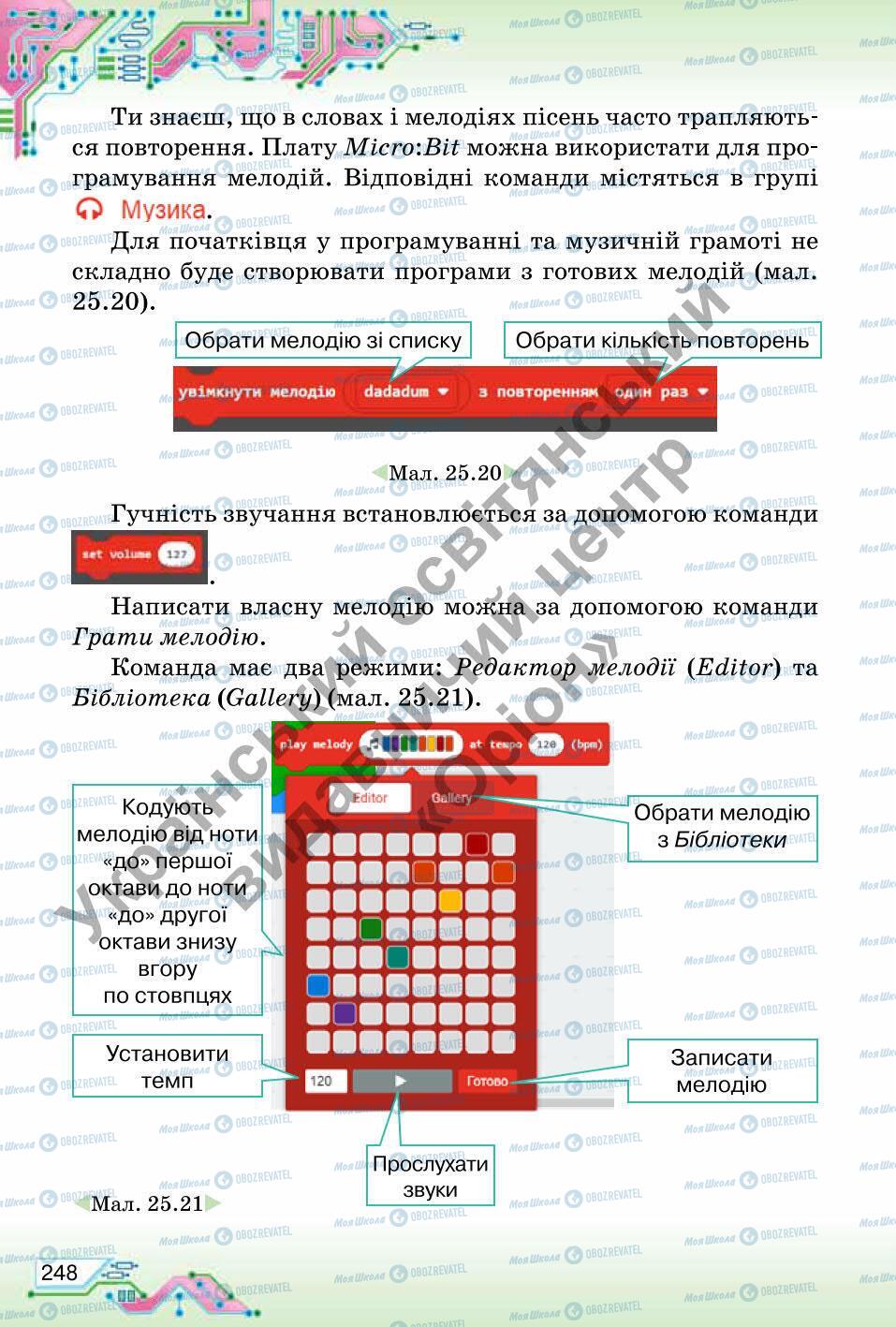 Підручники Інформатика 6 клас сторінка 248