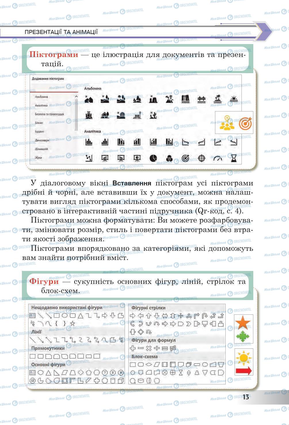 Підручники Інформатика 6 клас сторінка 13