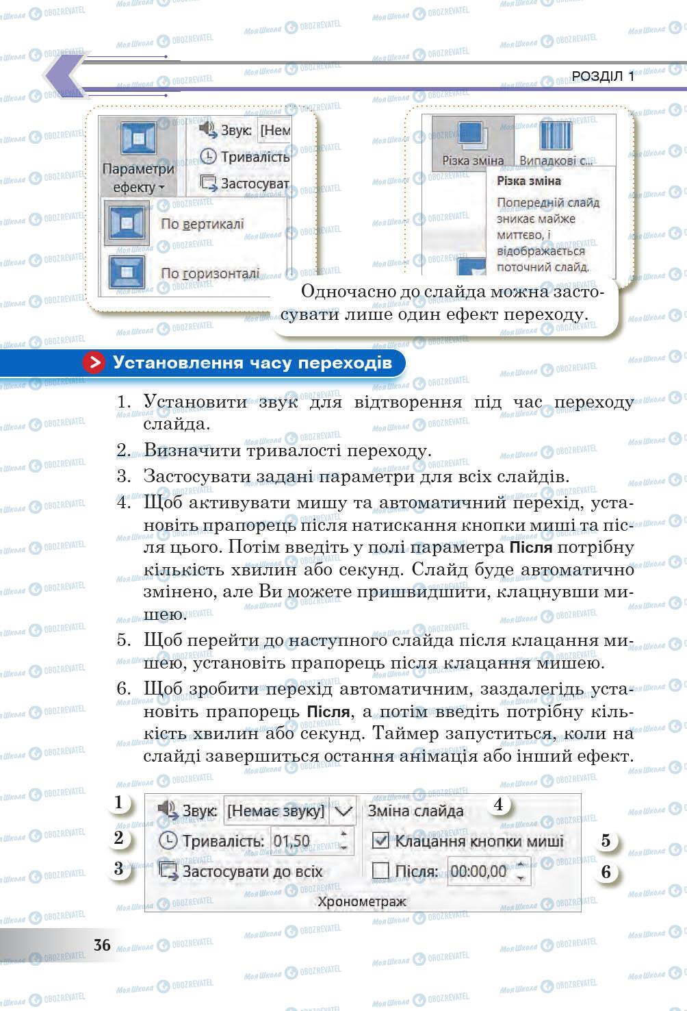 Підручники Інформатика 6 клас сторінка 36