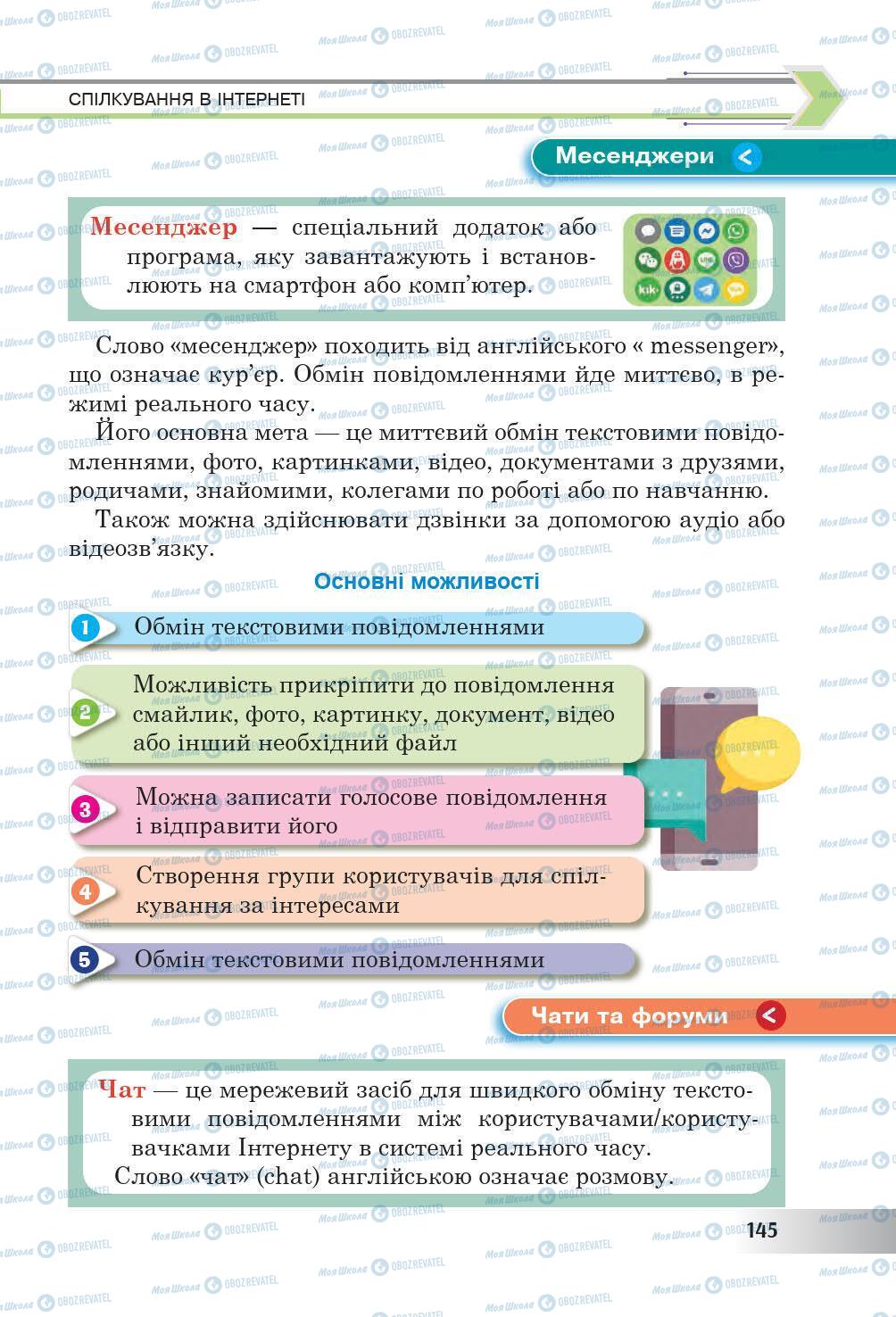 Підручники Інформатика 6 клас сторінка 145