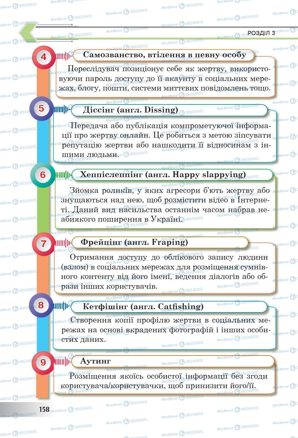 Підручники Інформатика 6 клас сторінка 158