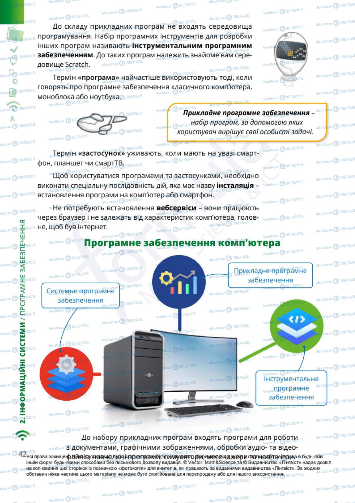 Підручники Інформатика 6 клас сторінка 42