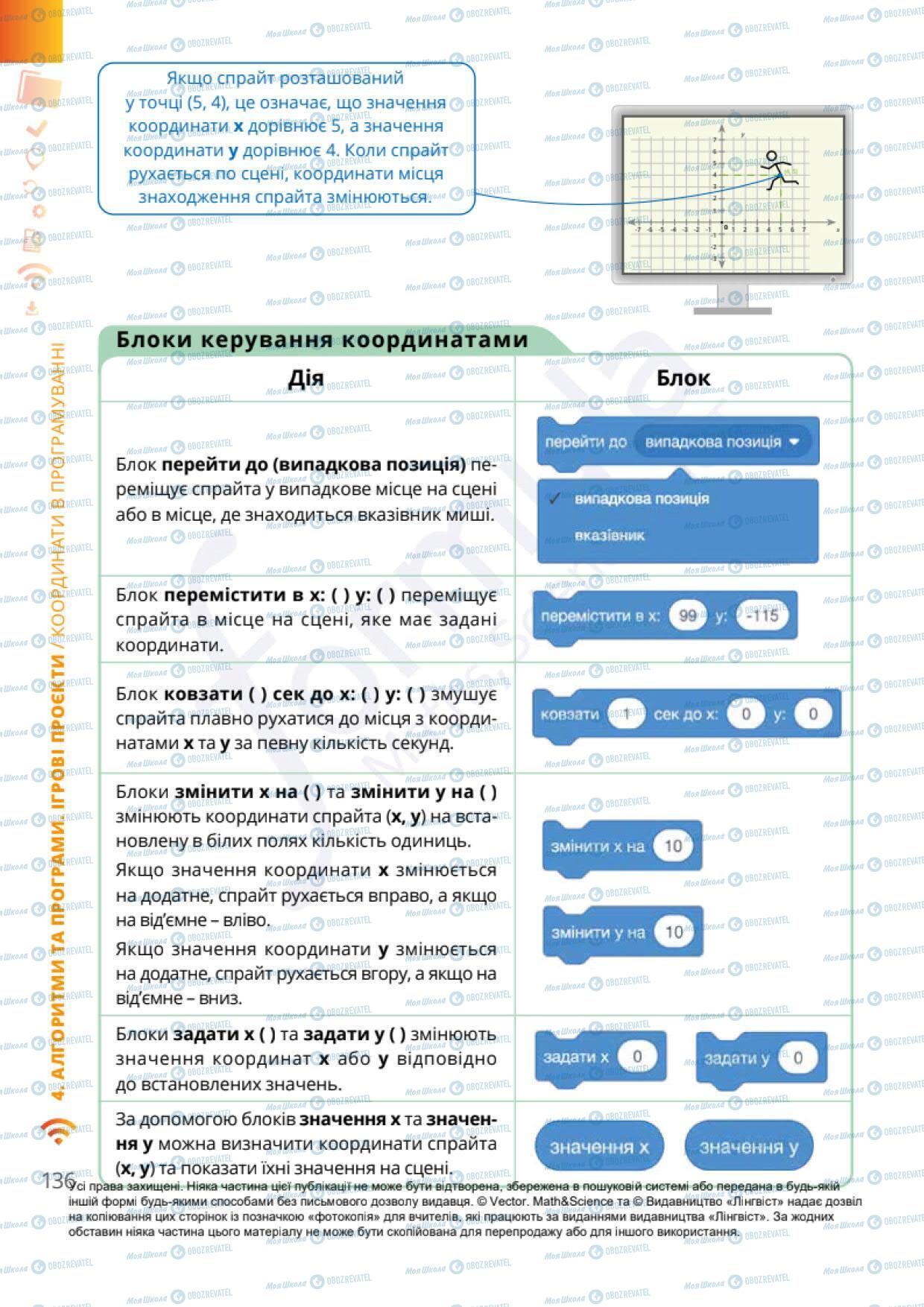 Підручники Інформатика 6 клас сторінка 136