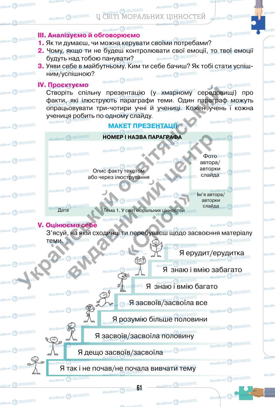 Учебники Этика 6 класс страница 61