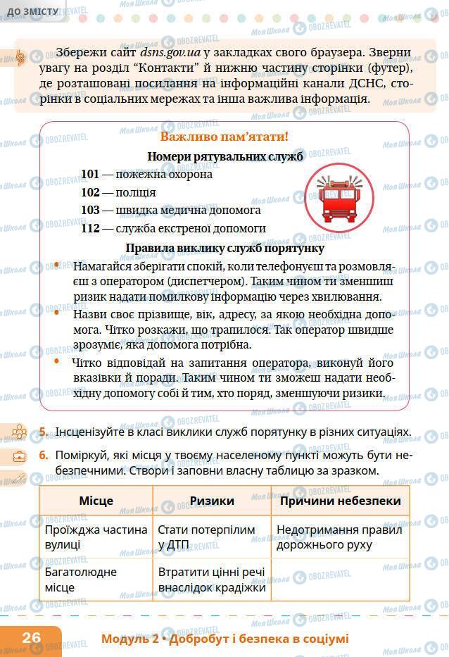 Учебники Основы здоровья 6 класс страница 26