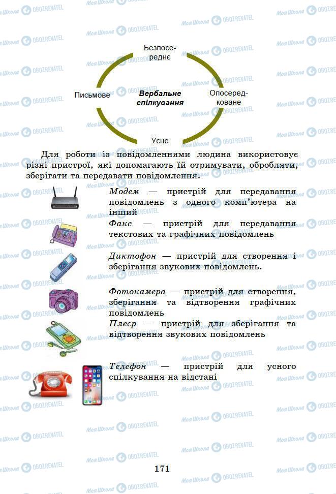 Підручники Основи здоров'я 6 клас сторінка 171