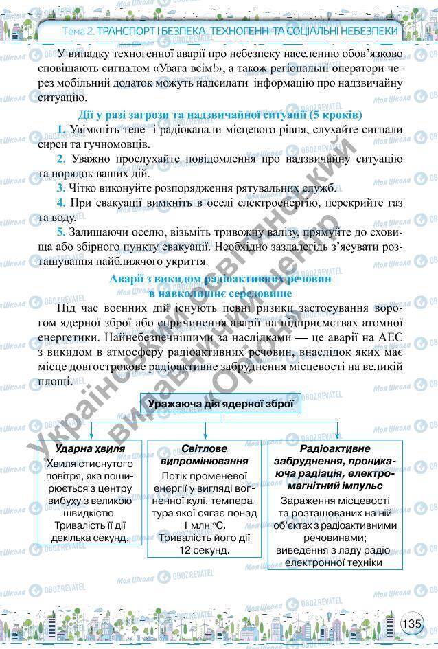 Підручники Основи здоров'я 6 клас сторінка 135