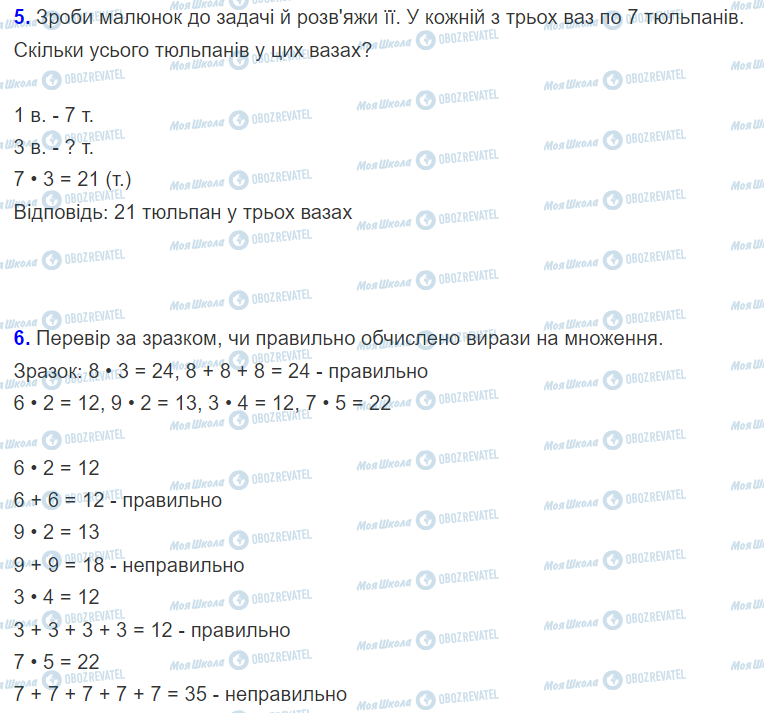 ГДЗ Математика 2 клас сторінка Урок 79