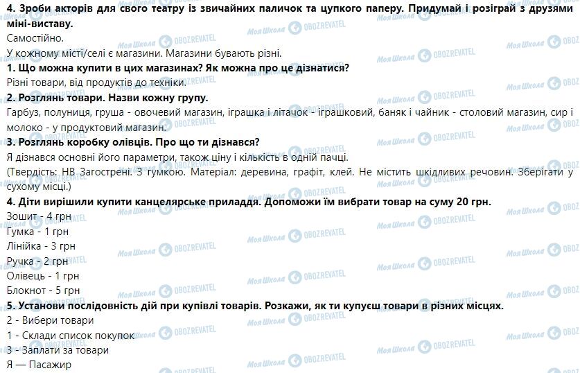 ГДЗ Я досліджую світ 1 клас сторінка Тема 2. Міста і села України