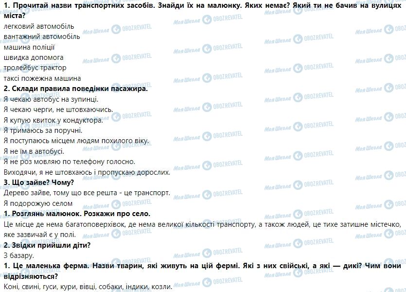 ГДЗ Я досліджую світ 1 клас сторінка Тема 2. Міста і села України