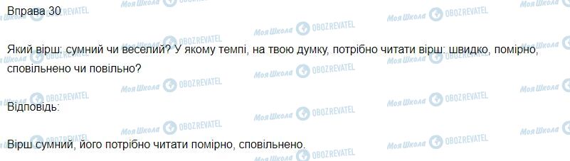 ГДЗ Українська мова 3 клас сторінка Вправа  30