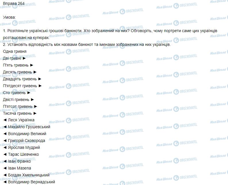 ГДЗ Укр мова 3 класс страница Вправа 264
