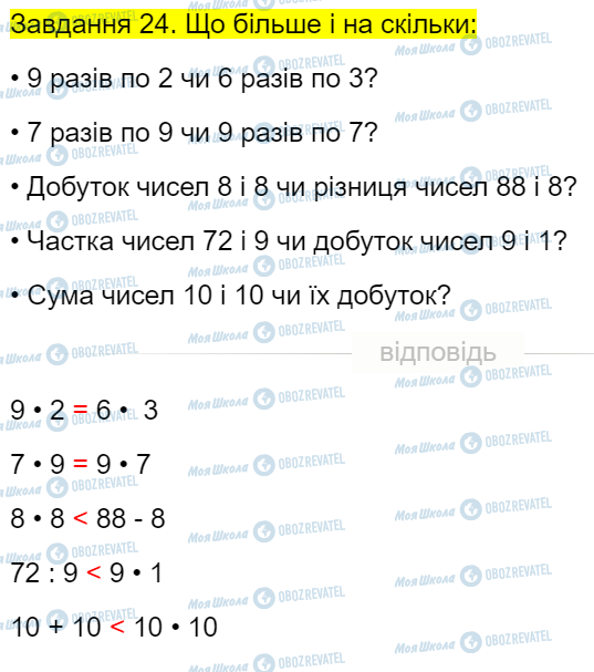 ГДЗ Математика 4 класс страница Завдання  24