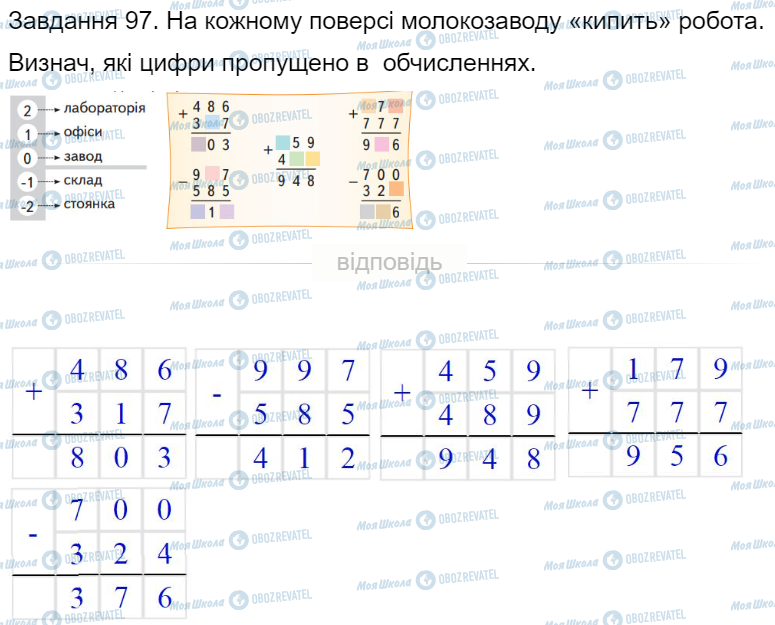 ГДЗ Математика 4 клас сторінка Завдання  97