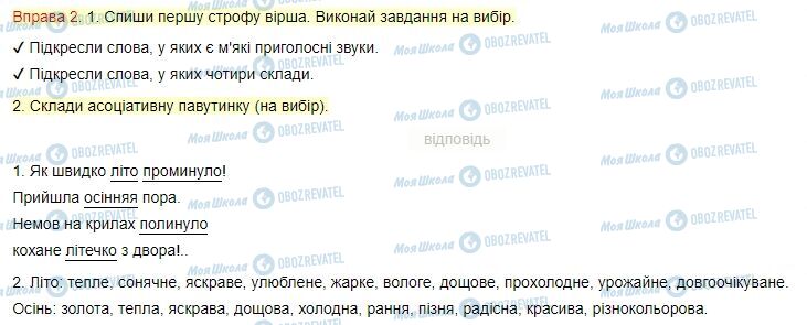 ГДЗ Українська мова 4 клас сторінка Вправа  2