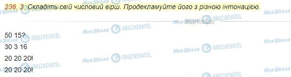 ГДЗ Українська мова 4 клас сторінка Вправа  236