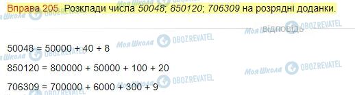 ГДЗ Математика 4 клас сторінка Завдання  205