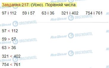 ГДЗ Математика 4 клас сторінка Завдання  217