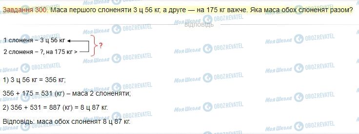 ГДЗ Математика 4 клас сторінка Завдання  300