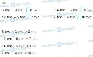 ГДЗ Математика 4 клас сторінка Завдання  84