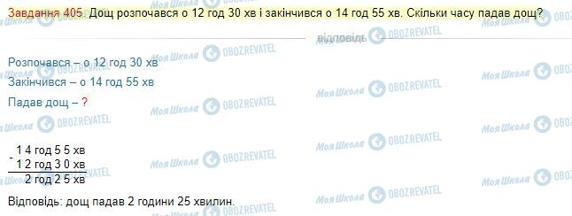 ГДЗ Математика 4 класс страница Завдання  405