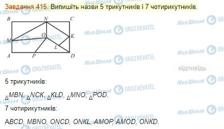 ГДЗ Математика 4 клас сторінка Завдання  415