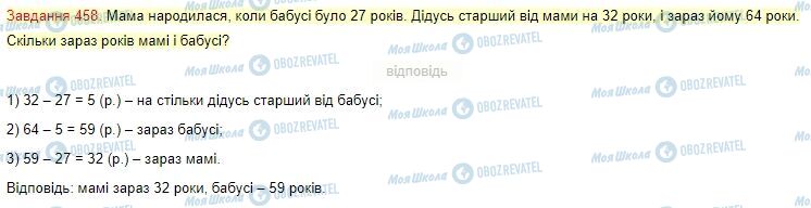 ГДЗ Математика 4 класс страница Завдання  458