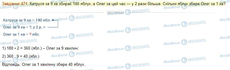 ГДЗ Математика 4 класс страница Завдання  471