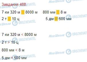 ГДЗ Математика 4 класс страница Завдання  488