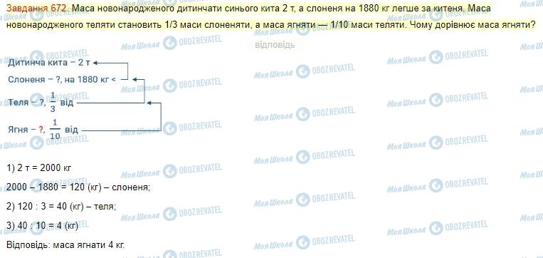 ГДЗ Математика 4 класс страница Завдання  672