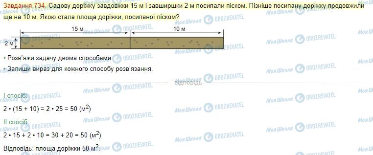 ГДЗ Математика 4 класс страница Завдання  734
