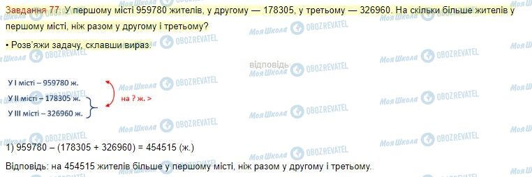 ГДЗ Математика 4 класс страница Завдання  77