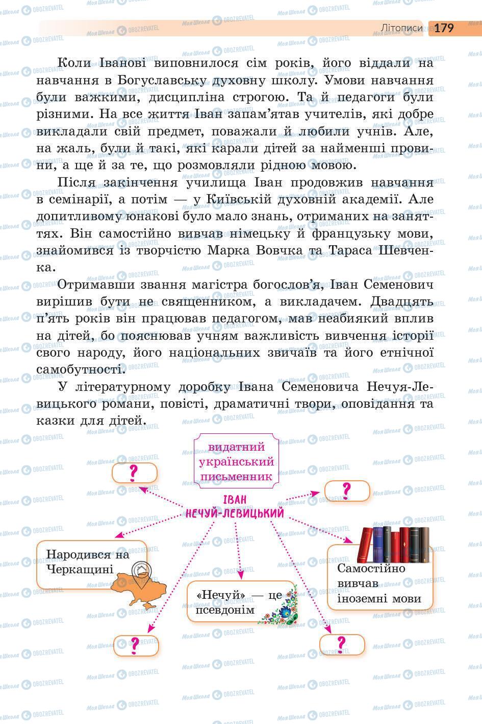 Підручники Українська література 5 клас сторінка 180
