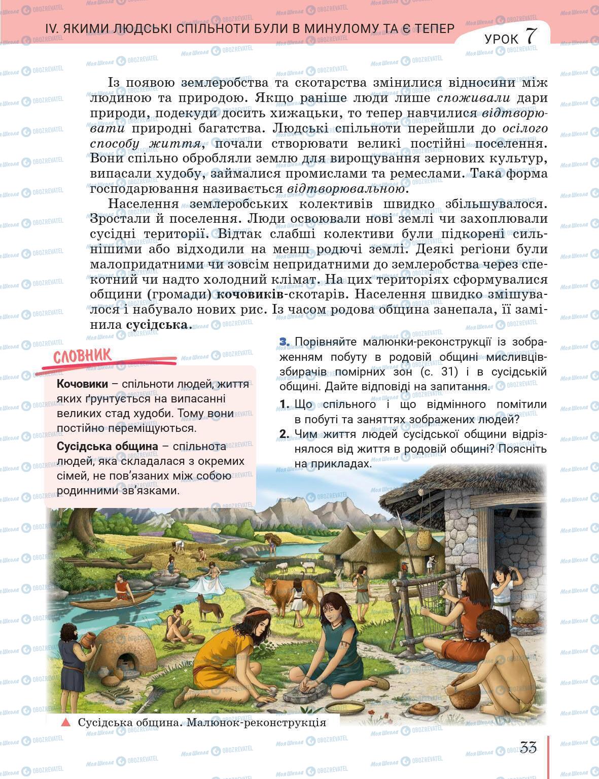 Підручники Історія України 5 клас сторінка 33