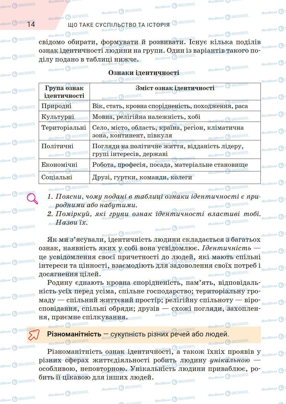 Підручники Історія України 5 клас сторінка 14