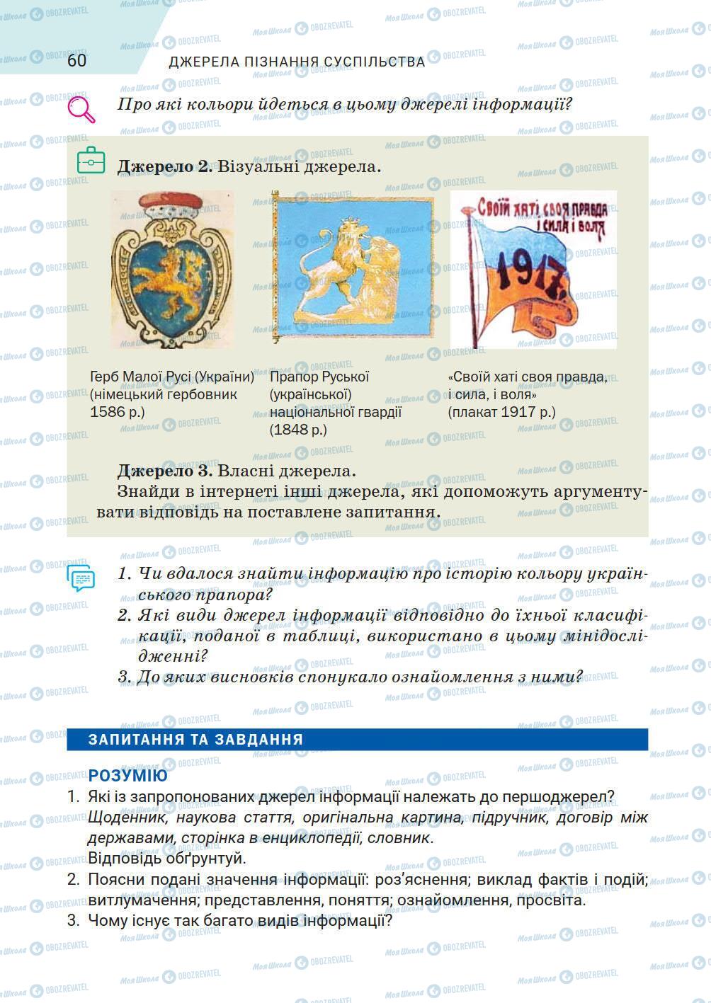 Підручники Історія України 5 клас сторінка 60