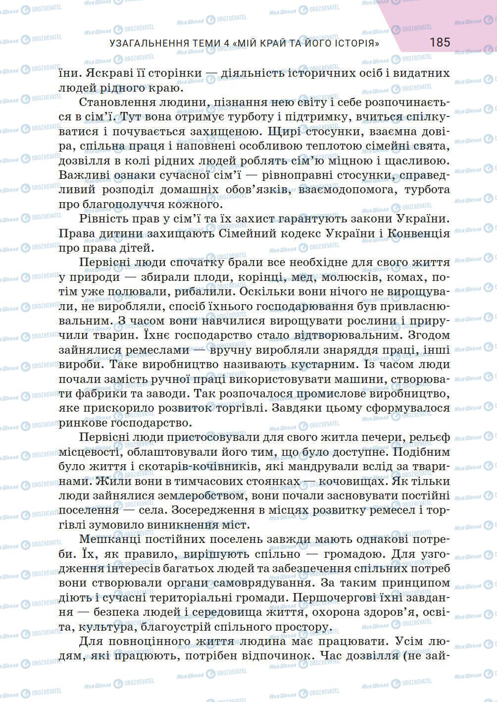 Підручники Історія України 5 клас сторінка 185